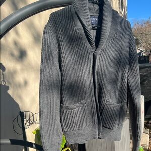 J. Crew Charcoal Shawl Collar Cardigan